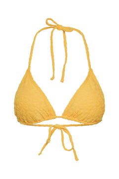 Womensecret Top de bikini triangular naranja