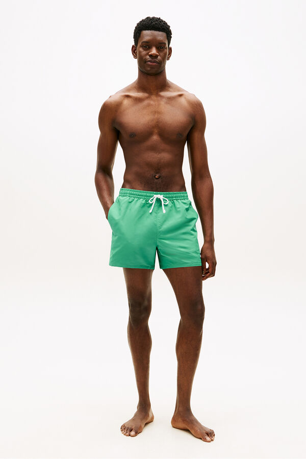 Tommy Hilfiger Embroidered flag men's swimwear green