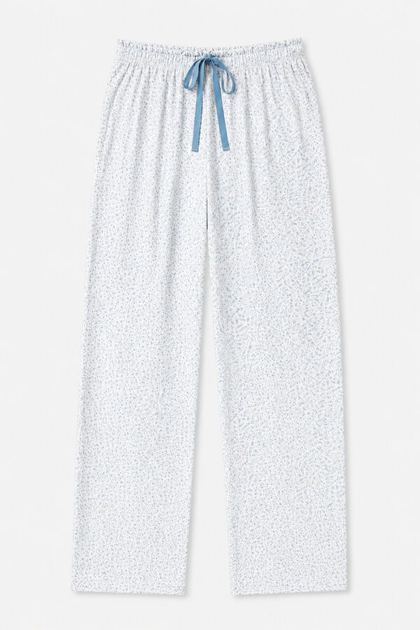 Women'secret Animal print cotton harem trousers white