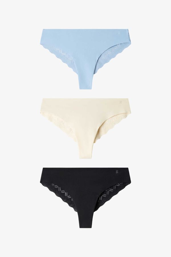 Gisela Pack of 3 Brazilian panties printed