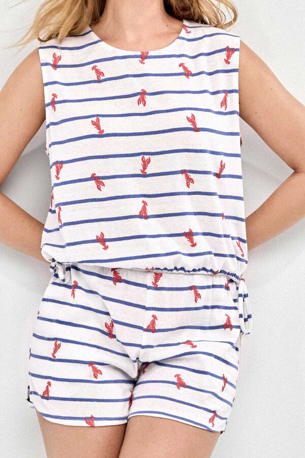 Gisela Pijama estampado langostas estampado