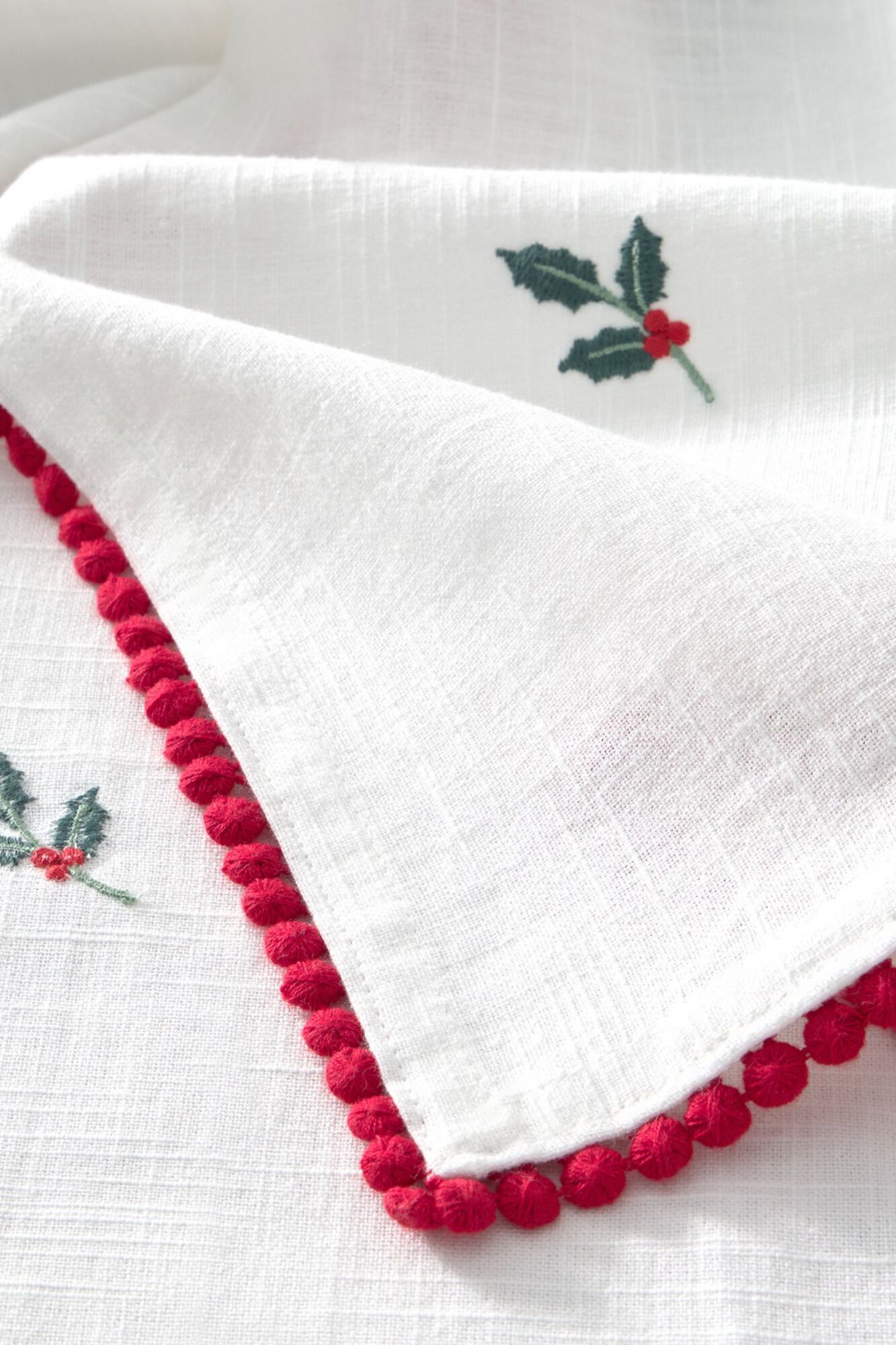 Textura Bestickter Weihnachtsmantel