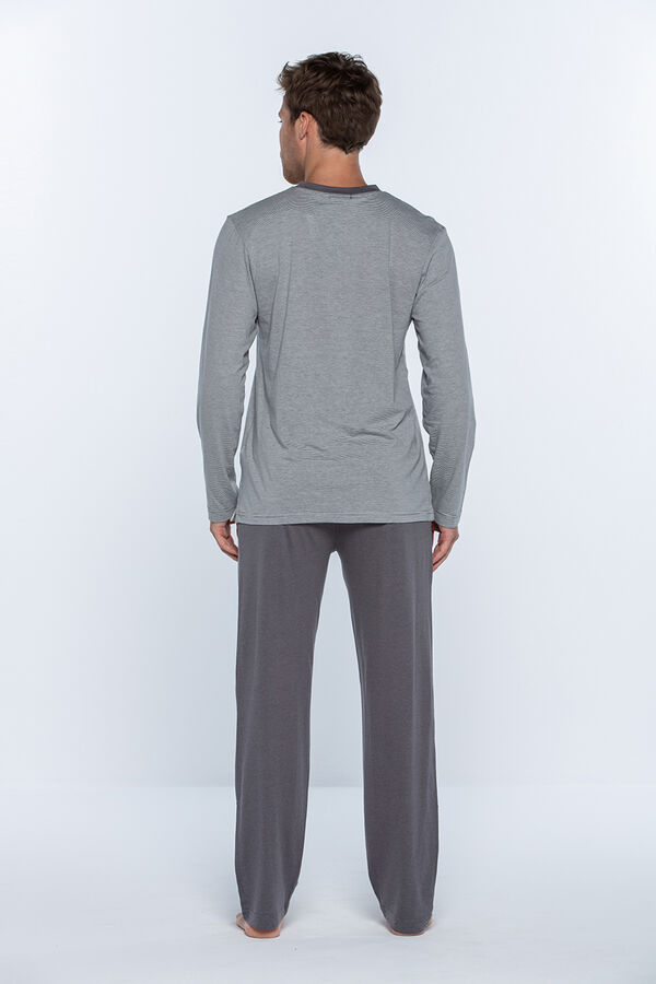 Punto Blanco Pijama comprido homem cinzento