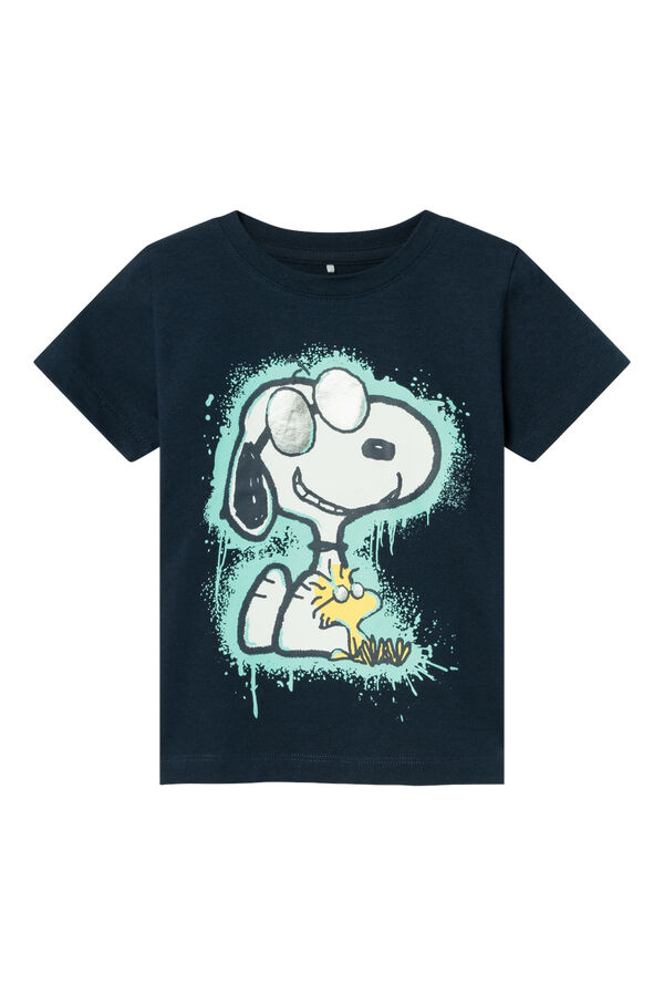 Womensecret Camiseta para niño de Snoopy azul