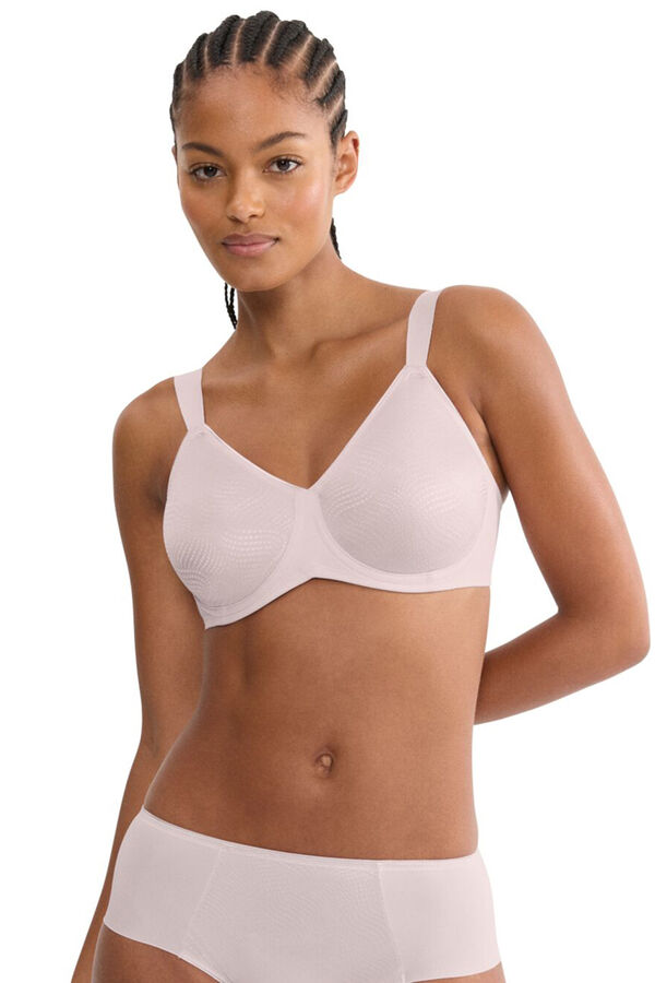 Triumph Sujetador reductor con aro jacquard rosa