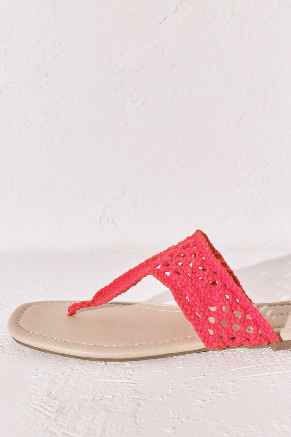 Women'secret Red crochet sandals red
