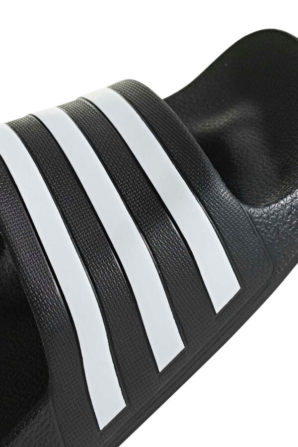 Adidas Adilette 3-stripe slide sandals black