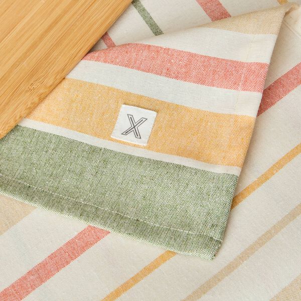 Textura Mantel Antimanchas Rayas yellow