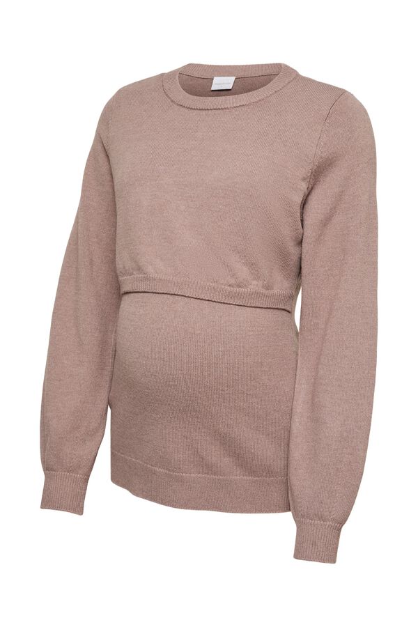 Mamalicious Maternity and breastfeeding jumper pink