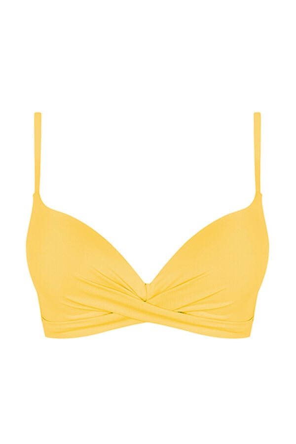 Womensecret Sárga push up bikinifelső sárga