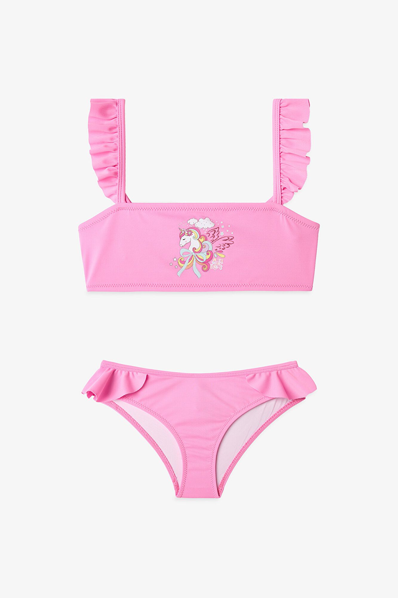 Penti Conjunto bikini infantil volantes unicornio