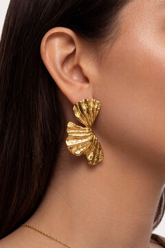 Womensecret Portobello-Ohrringe aus vergoldetem Stahl mit Print