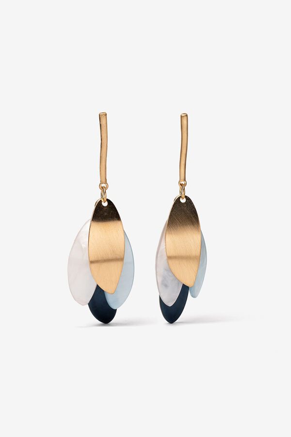 Vilanova Brincos longos com pingentes amarelo