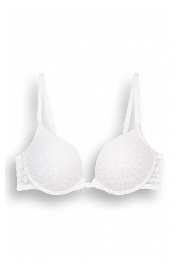 Women's Hidden Summer Single Lingerie White Lace Pocket Sexy Bra No Wire  Push up Bra (White, S) at  Women's Clothing store