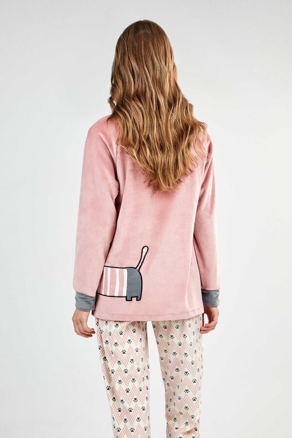 Gisela Fleece pyjamas pink
