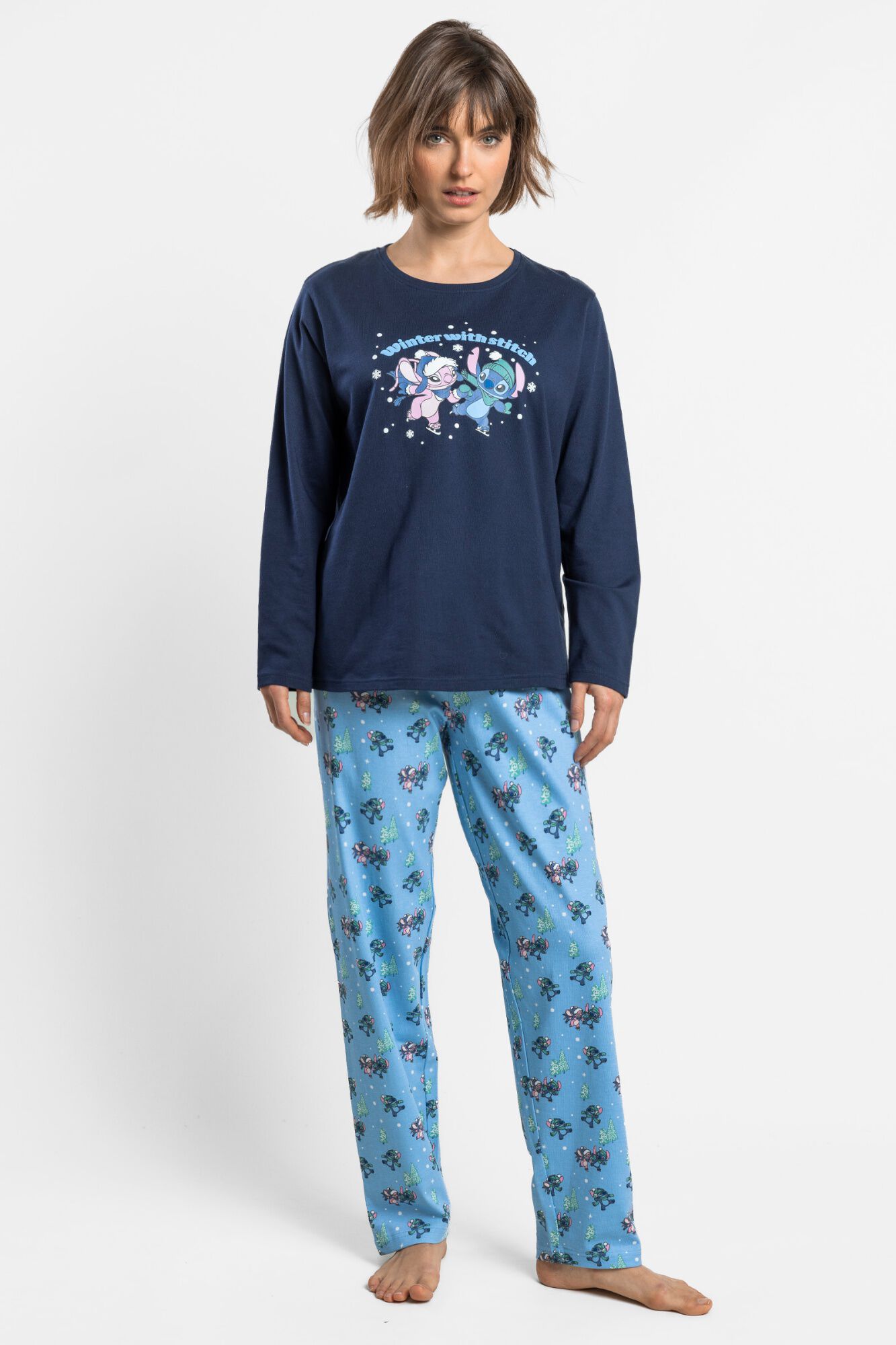 Admas Pijama Largo Stitch 