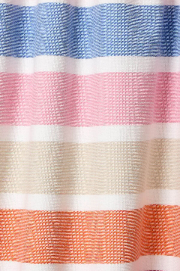 Womensecret Striped fabric and terrycloth beach towel Ružičasta