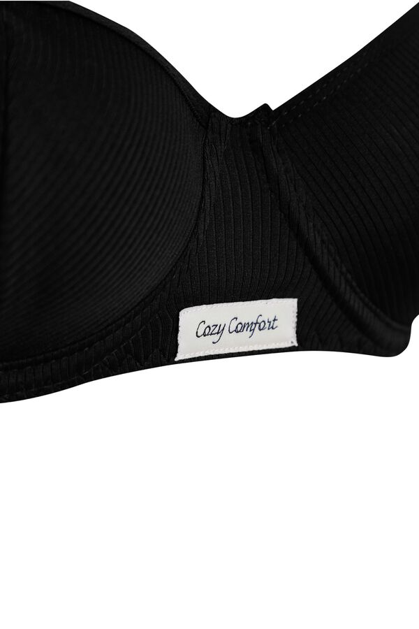 Trendyol Ribbed underwear set black