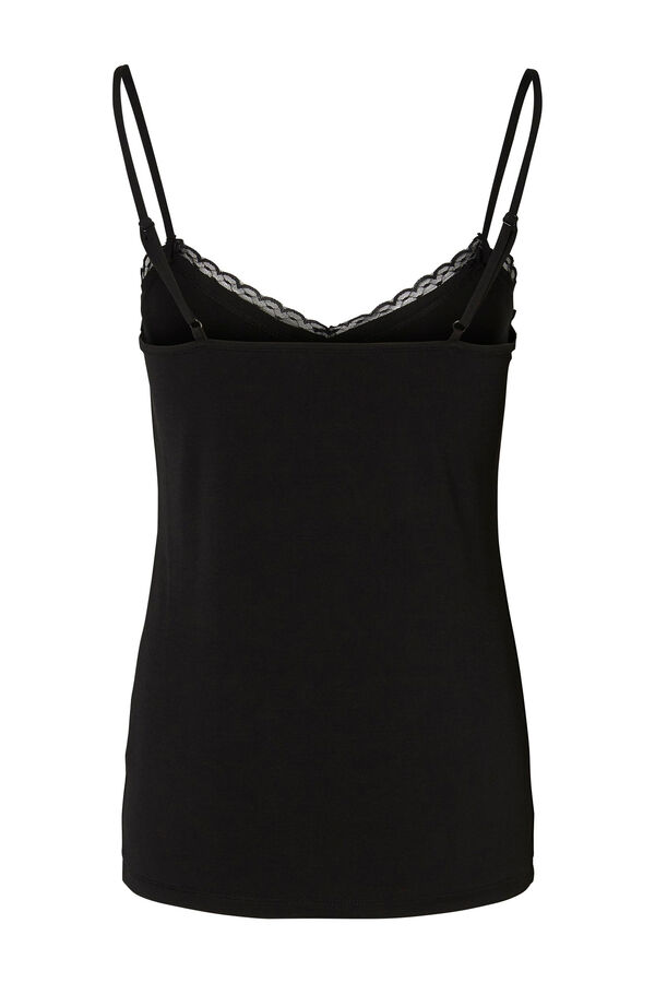 Pieces Top lencero tirantes negro