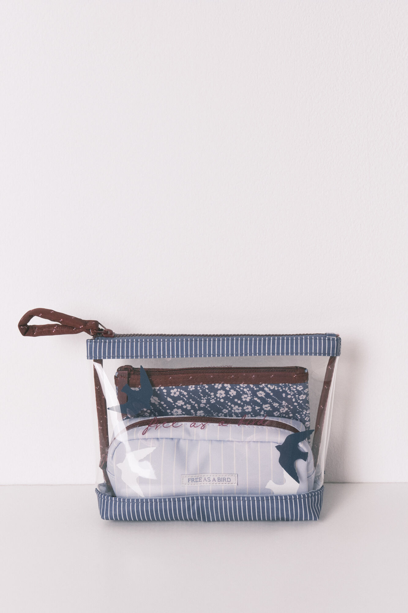 Women'secret Pack of 3 assorted printed vanity cases