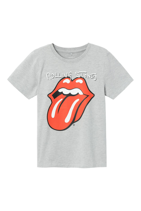 Womensecret Rolling Stones short-sleeved T-shirt grey