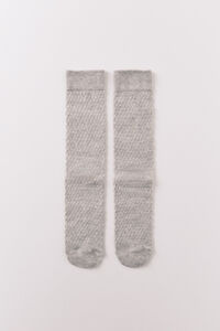 Women'secret Pink mesh long textured socks
