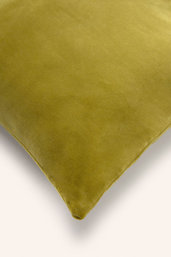 Calma House Funda de cojín rectangular de terciopelo verde Velour verde