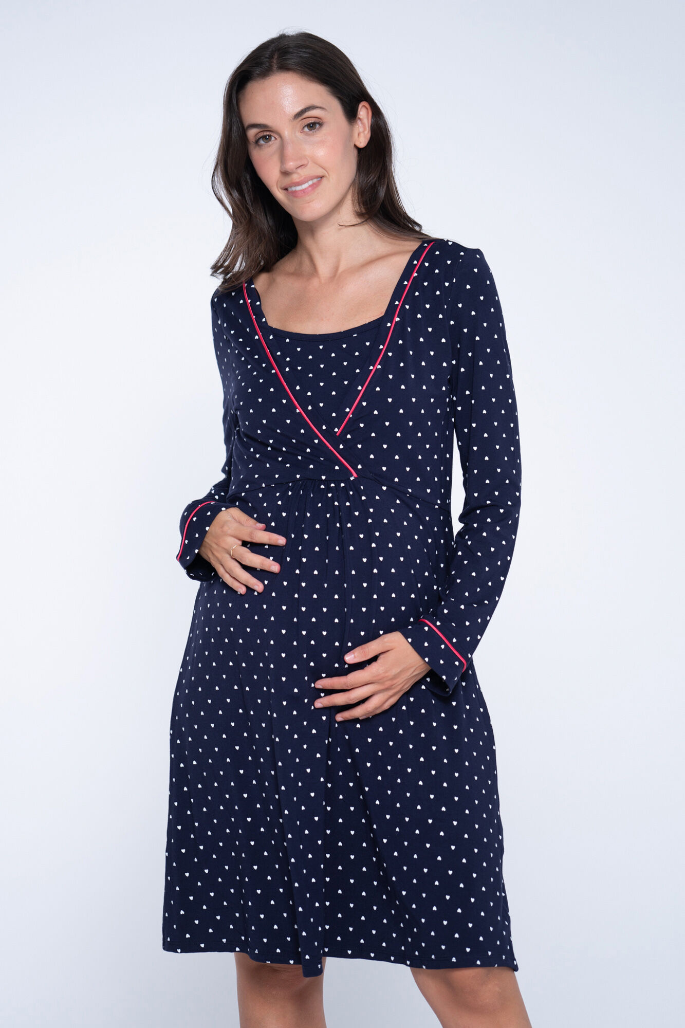 Ohma! Camis&oacute;n lactancia pijama con constrastes