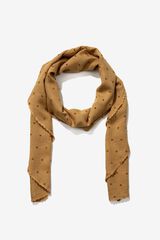 Vilanova Len&ccedil;o triangular bordado estampado