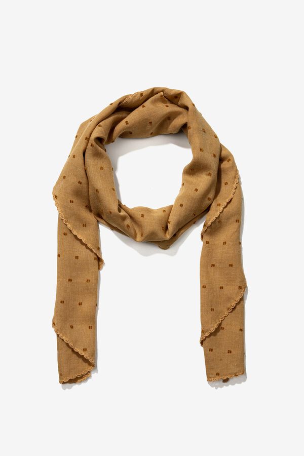 Vilanova Len&ccedil;o triangular bordado estampado