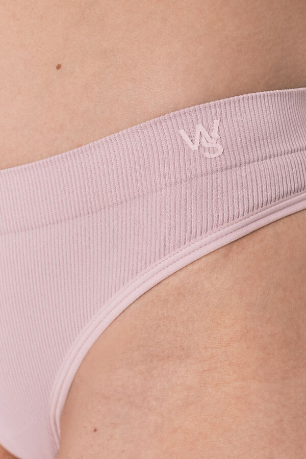 Women'secret Pink seamless hipster thong pink