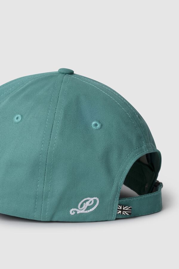Pepe Jeans Gorra de sarga logotipo delantero turquesa