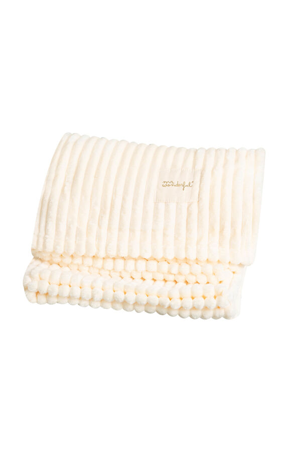 Mr. Wonderful Happy nap blanket - Beige Print