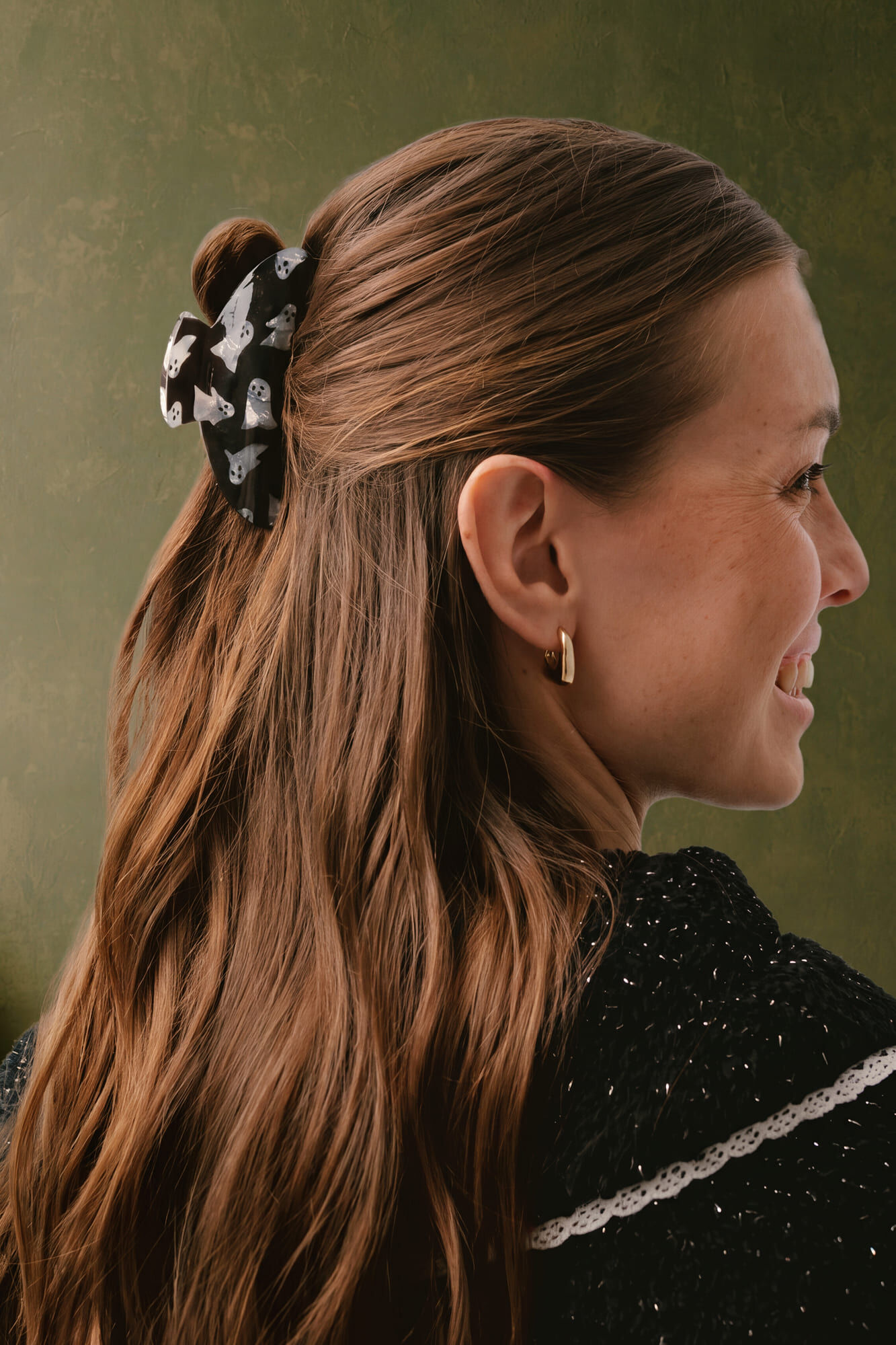 Women'secret Black Halloween hair clip