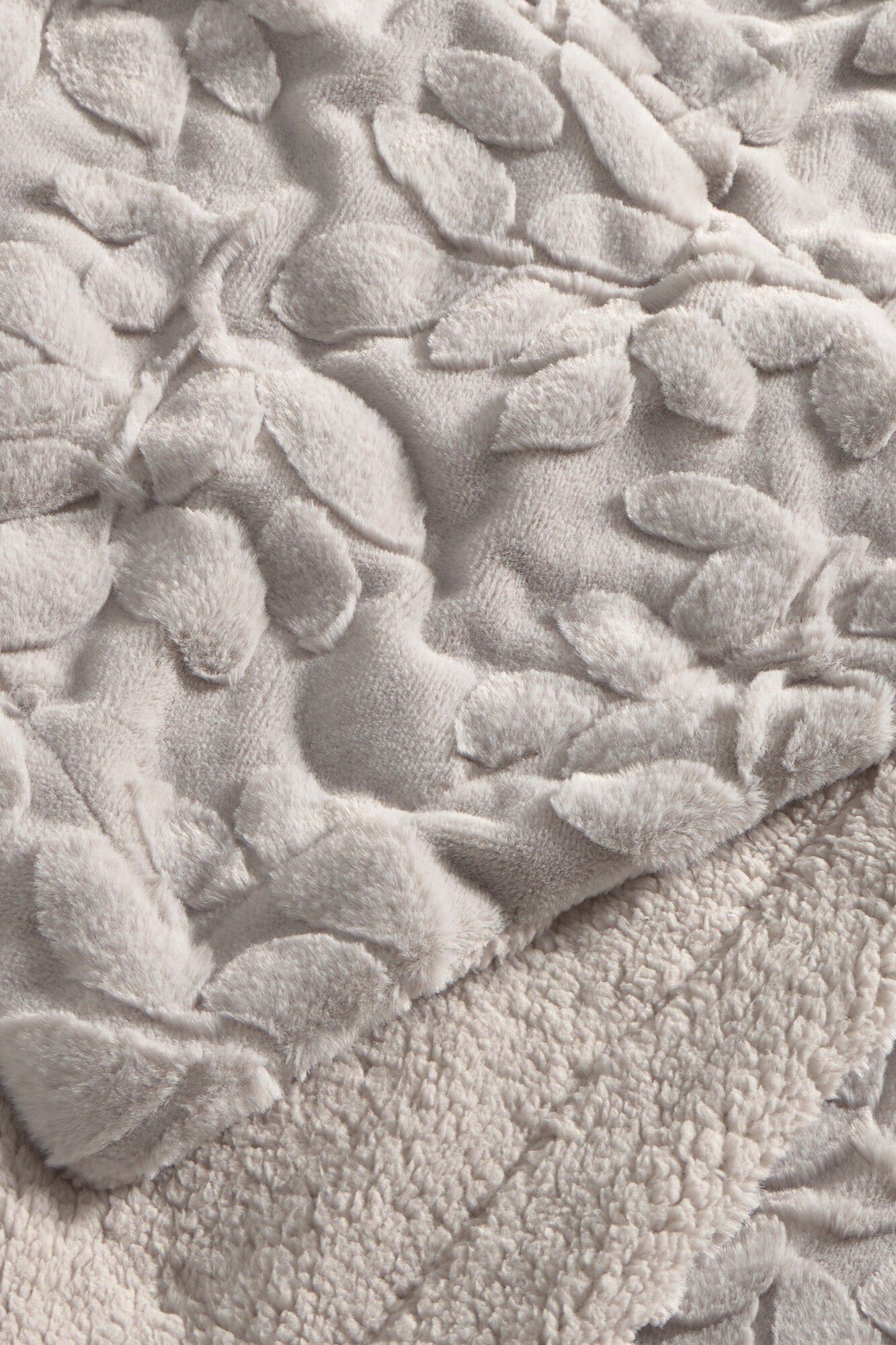 Textura Fleece-Decke mit Blumenmuster