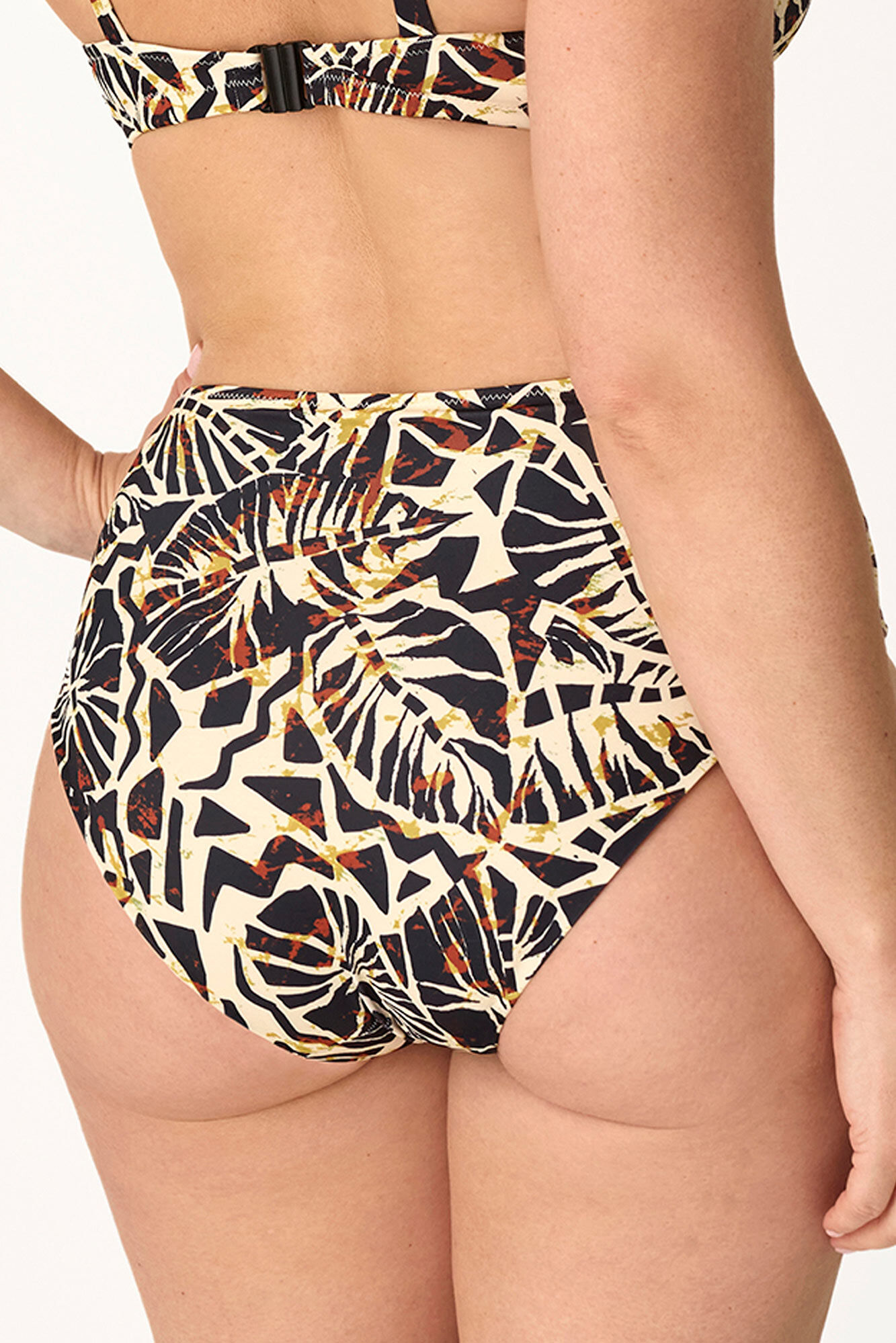 Promise Cueca de biqu&iacute;ni cintura alta &eacute;tnica