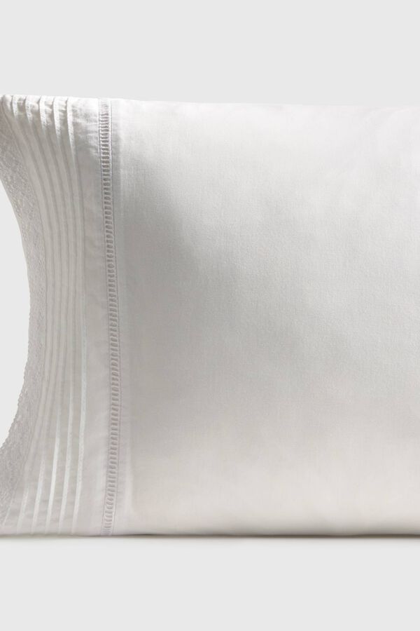 Textura Textured pillow case white