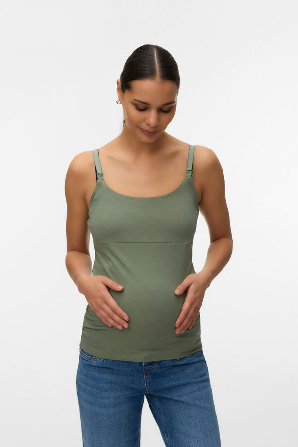 Mamalicious Breastfeeding vest top grey