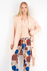 Gisela Robe fabric fleece Roze