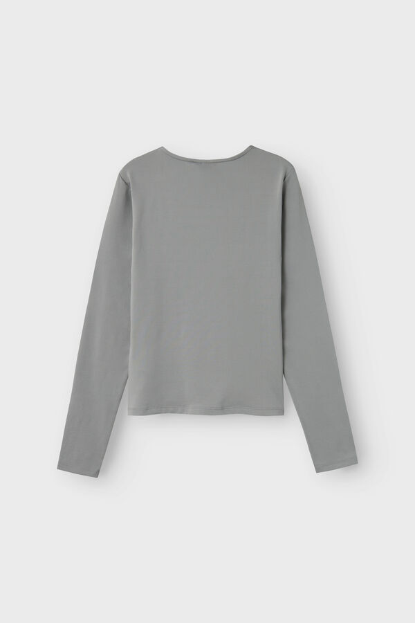 Lmtd Camiseta de manga larga gris gris