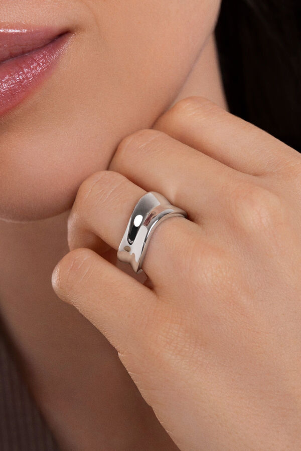 Womensecret Aire silver ring cinzento