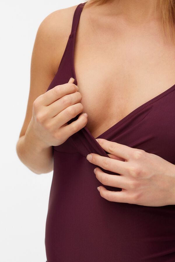 Mamalicious Maternity and breastfeeding swimwear pink