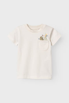 Womensecret Camiseta bebé niña con detalle frontal blanco