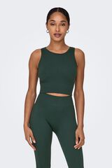 Only Play Nahtloses Crop-Top Blau