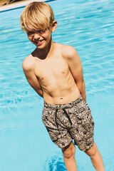 Name it print boy's swimsuit grey