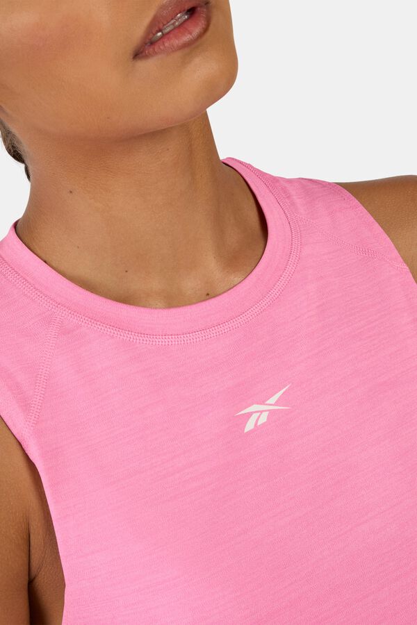 Reebok T-shirt sans manches d'entra&icirc;nement rose