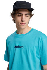 Quiksilver Plain logo short-sleeved T-shirt blue