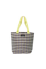 Mr. Wonderful Stripe pattern bag-Black and white imprim&eacute;