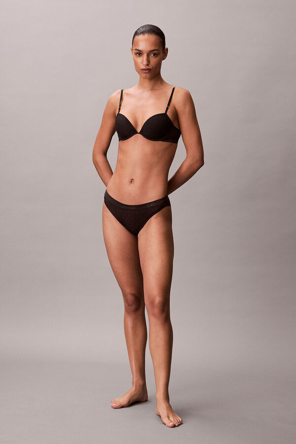 Calvin Klein Sujetador push-up aros estampado negro