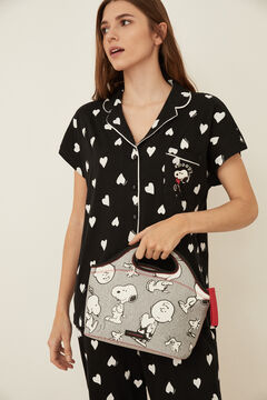 Womensecret Grey neoprene Snoopy and Charlie Brown lunch bag grey